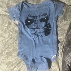 Gerber Blue Bodysuit with Graphic Design